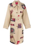 Tommy Hilfiger Letterman Trench Coat - Neutrals