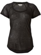 Isabel Marant Étoile 'adora' T-shirt, Women's, Size: Small, Black, Silk/cashmere/tencel