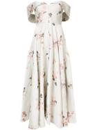 Co Bustier Floral Dress - Nude & Neutrals