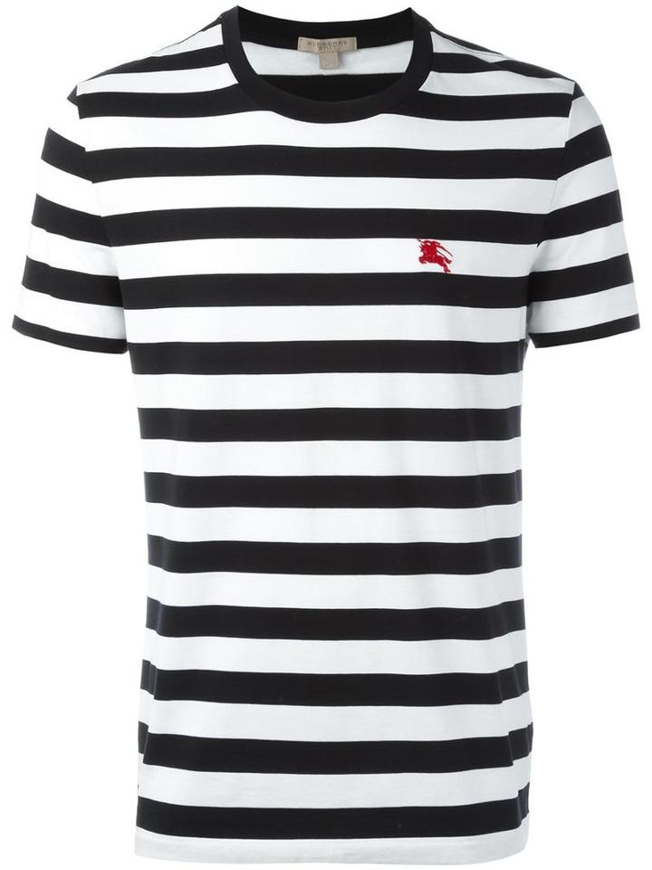 Burberry - Striped T-shirt - Men - Cotton - Xs, Black, Cotton