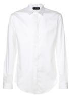 Emporio Armani Pleated Placket Shirt - White