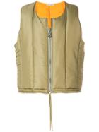 Our Legacy Zip Padded Gilet - Green