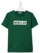 Moncler Kids Logo Print T-shirt - Green