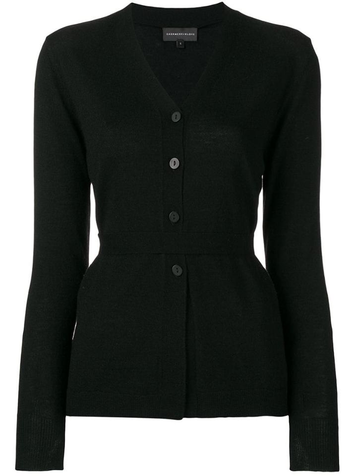 Cashmere In Love Suri Cardigan - Black