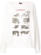 R13 Eye Print Sweatshirt - White