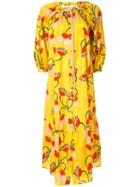 Borgo De Nor Floral Oversized Dress - Yellow