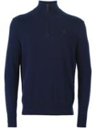 Polo Ralph Lauren Zipped Sweater, Men's, Size: Medium, Blue, Merino