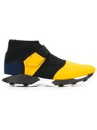 Marni Neoprene Hi-top Sneakers, Men's, Size: 43, Yellow/orange, Nylon/rubber