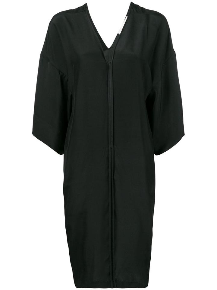 A.f.vandevorst V-neck Silk Dress - Black