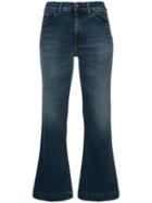 The Seafarer Cropped Flared Jeans - Blue