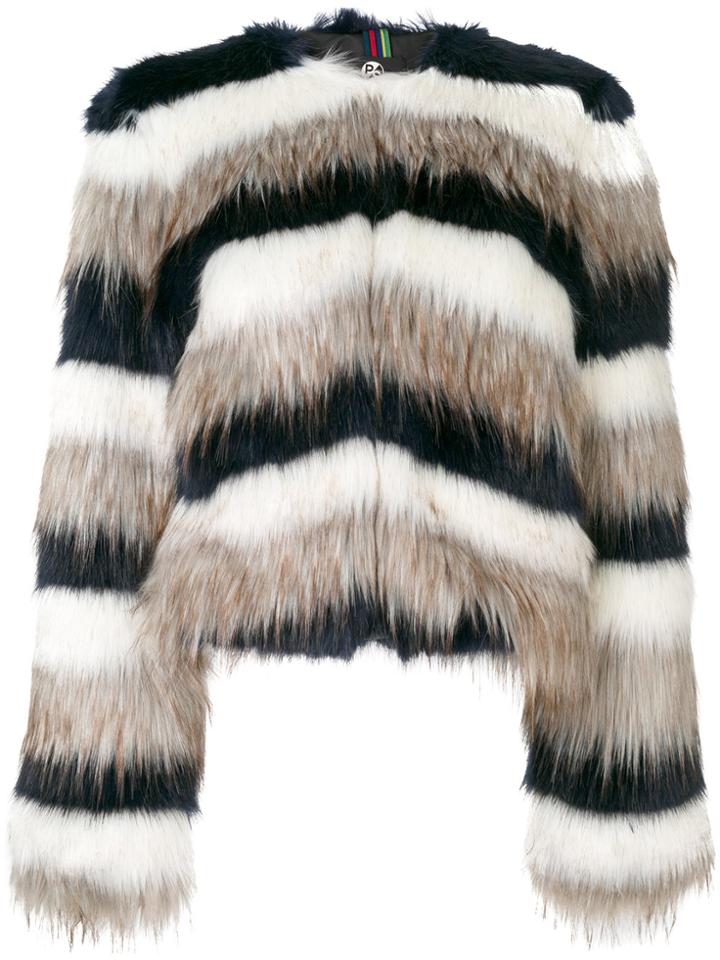 Ps By Paul Smith Striped Jacket - Brown