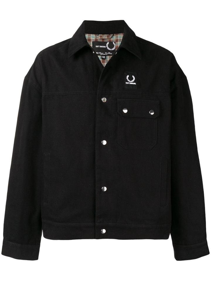 Raf Simons X Fred Perry Oversized Denim Jacket - Black