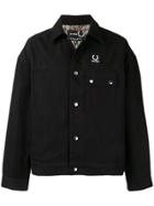 Raf Simons X Fred Perry Oversized Denim Jacket - Black