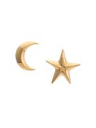 Sophie Buhai Moon And Star Earrings - Gold