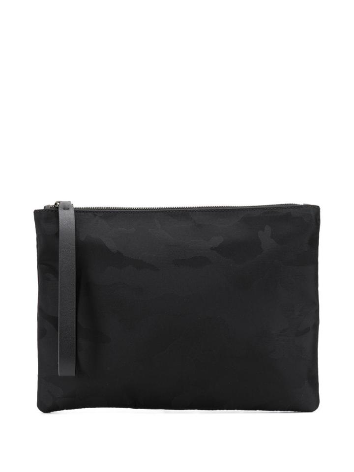 Valentino Valentino Garavani Tonal Camouflage Pouch - Black