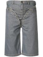 Y/project Chain Embellished Shorts - Grey
