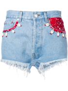 Forte Dei Marmi Couture Bandana Trim Shorts - Blue