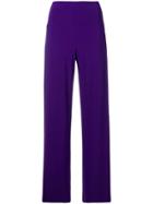 Norma Kamali High-waisted Trousers - Purple