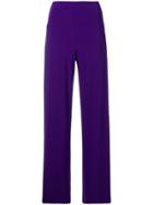 Norma Kamali High-waisted Trousers - Purple