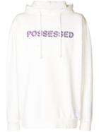 Satisfy Possessed Moth Eaten Hoodie - White