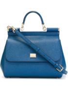Dolce & Gabbana Small 'sicily' Tote, Women's, Blue