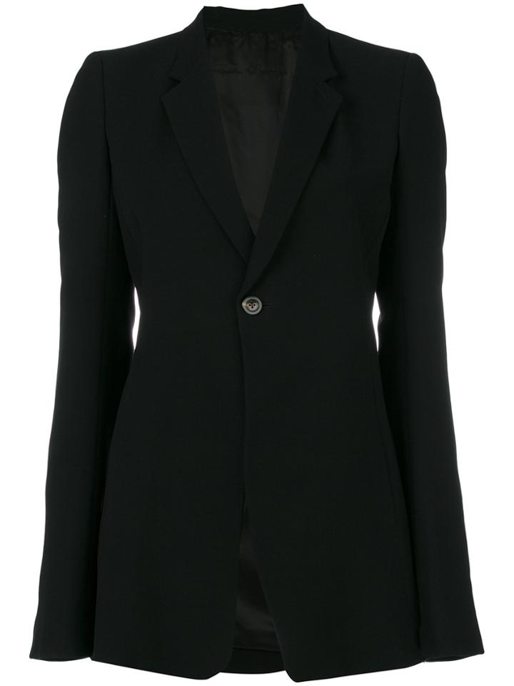 Rick Owens Single Button Blazer - Black