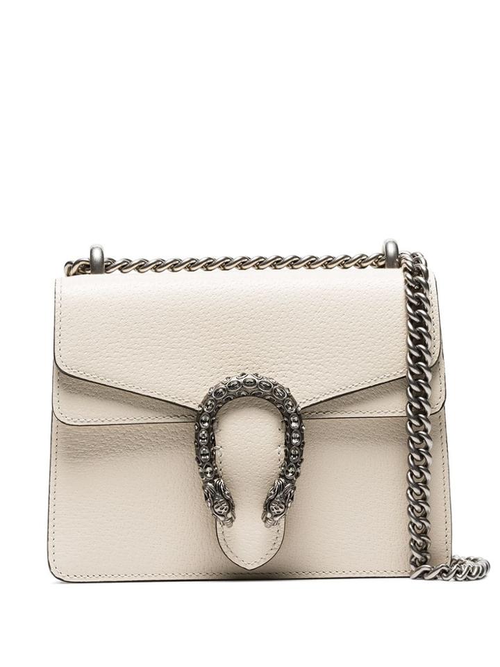 Gucci Cream Dionysus Mini Leather Bag - Neutrals