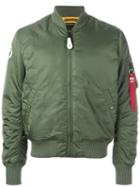 Alpha Industries Classic Bomber Jacket, Men's, Size: Large, Green, Polyester/polyamide
