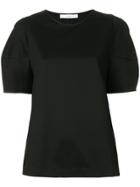 Astraet Panelled Round Neck T-shirt - Black