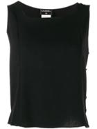 Chanel Pre-owned 1999's Sleeveless Boxy Top - Black