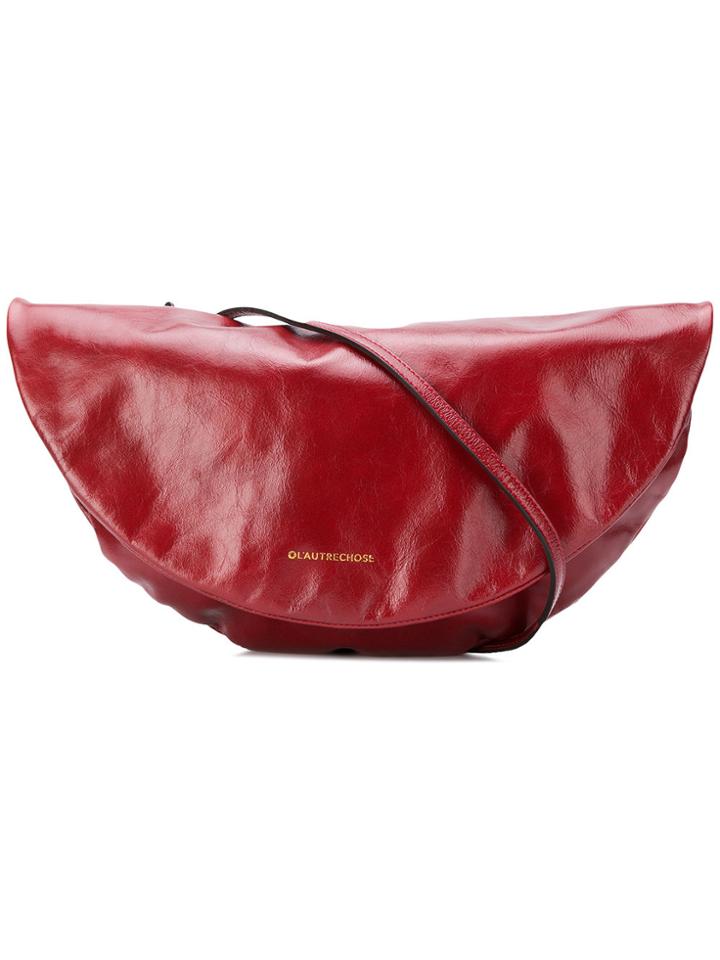 L'autre Chose Half Moon Flap Bag - Red