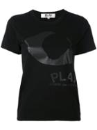 Comme Des Garçons Play - Eye Print T-shirt - Women - Cotton - Xs, Black, Cotton