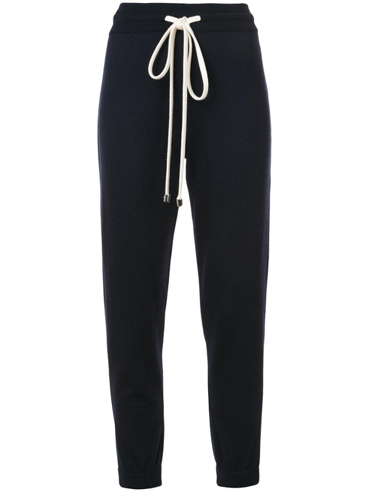 Oscar De La Renta Tapered Track Pants - Black
