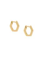 Astley Clarke Plain Mini Honeycomb Hoops - Metallic
