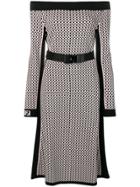 Fendi Belted Midi Dress - Pink