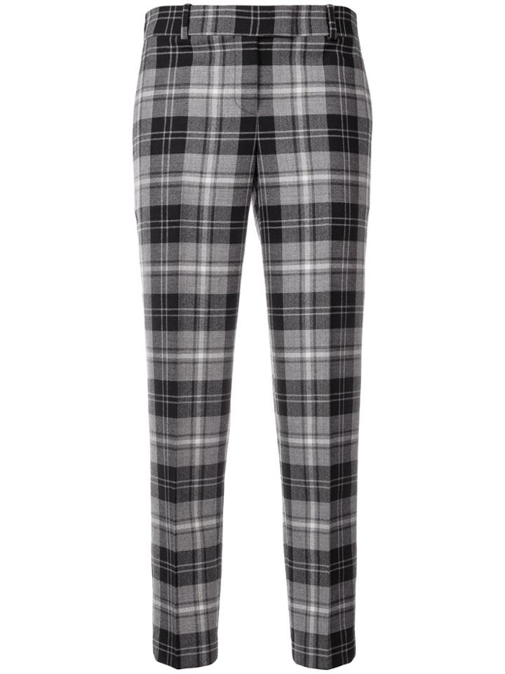 Ermanno Scervino Tailored Check Trousers - Black