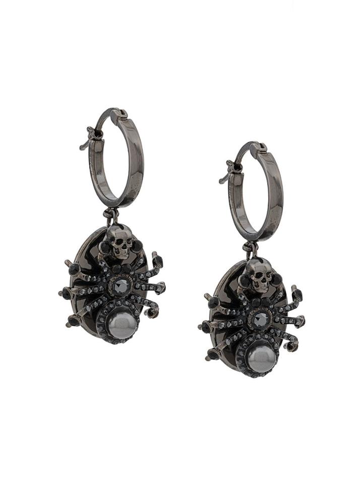 Alexander Mcqueen Spider Earrings - Silver