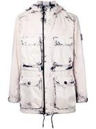 Stone Island - Zip Up Hooded Jacket - Men - Cotton - L, White, Cotton
