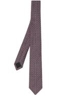Burberry Slim Cut Micro Check Silk Jacquard Tie - Blue