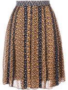 Proenza Schouler - Flared Midi Skirt - Women - Silk - 6, Black, Silk