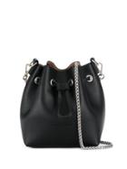 Lancaster Chain Strap Bucket Bag - Black