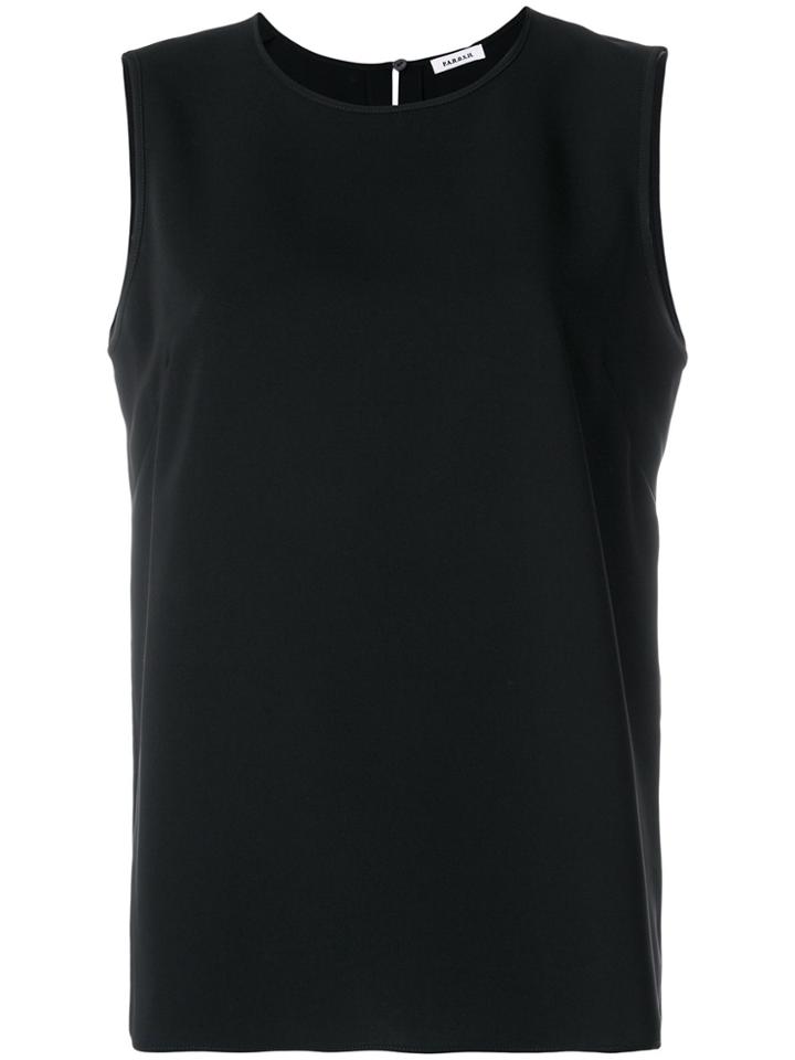 P.a.r.o.s.h. Split Back Tank - Black