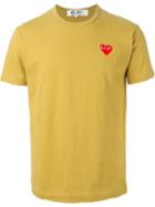 Comme Des Garçons Play Embroidered Heart T-shirt, Men's, Size: Medium, Green, Cotton