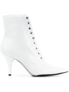 Calvin Klein 205w39nyc Lace Up Boots - White