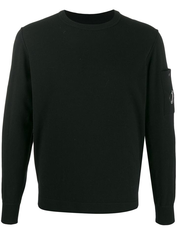 Cp Company Long-sleeve Fitted Sweater - Black