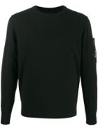 Cp Company Long-sleeve Fitted Sweater - Black