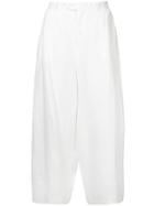 Sartorial Monk High-waisted Oversized Trousers - White