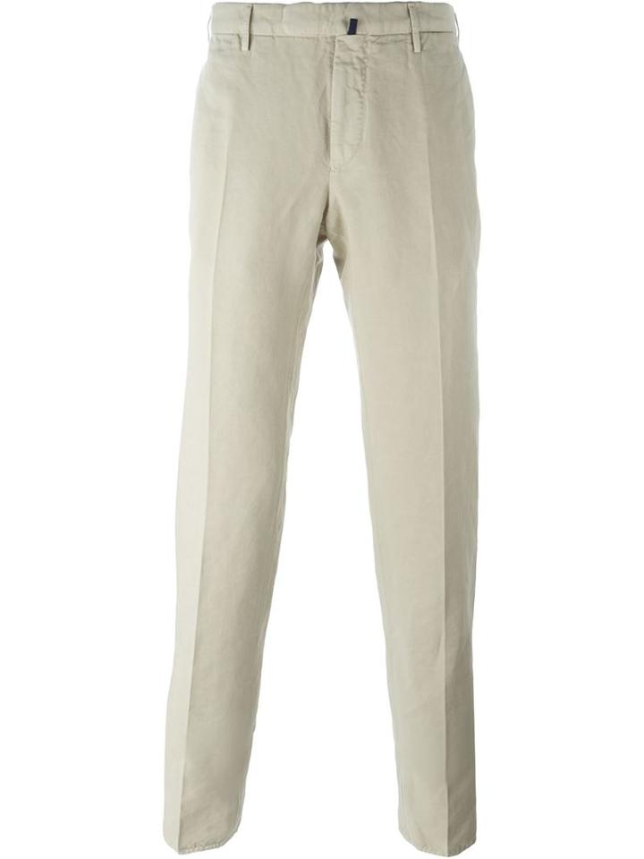 Incotex Chino Trousers, Men's, Size: 52, Nude/neutrals, Linen/flax/cotton