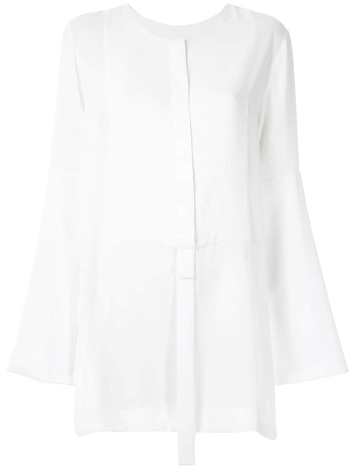 Gloria Coelho Cuff Slits Blouse - White