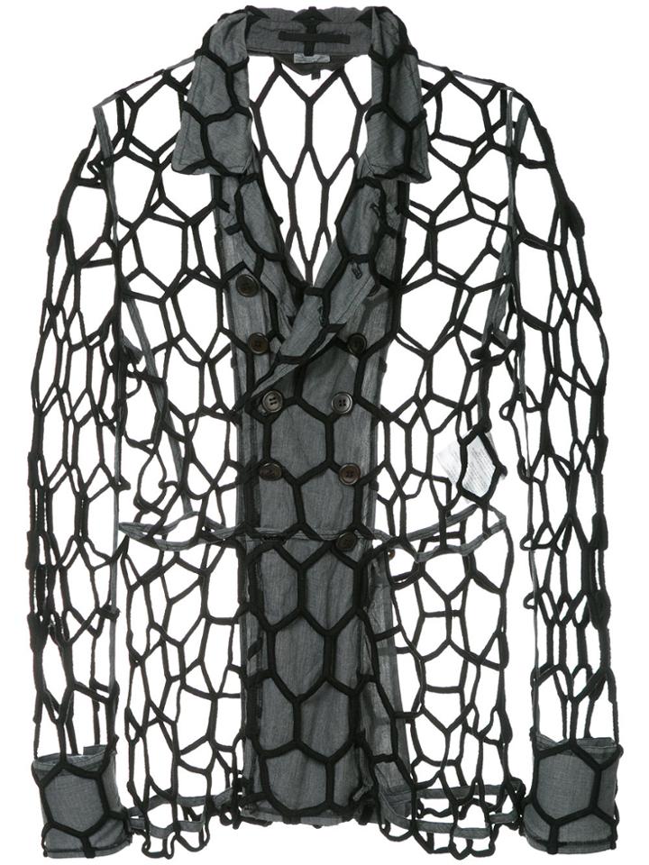 Comme Des Garçons Vintage Netted Jacket - Grey